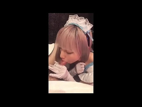 ❤️ Japonský idol [mayuka], kostým francúzskej slúžky, časť 1, fajčenie a honenie s pleťovým mliekom ❌ Sex video na nás ❌